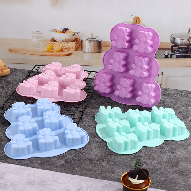 Soap Making Tray - Silicone Gummy Bear Molds,Jello Molds for