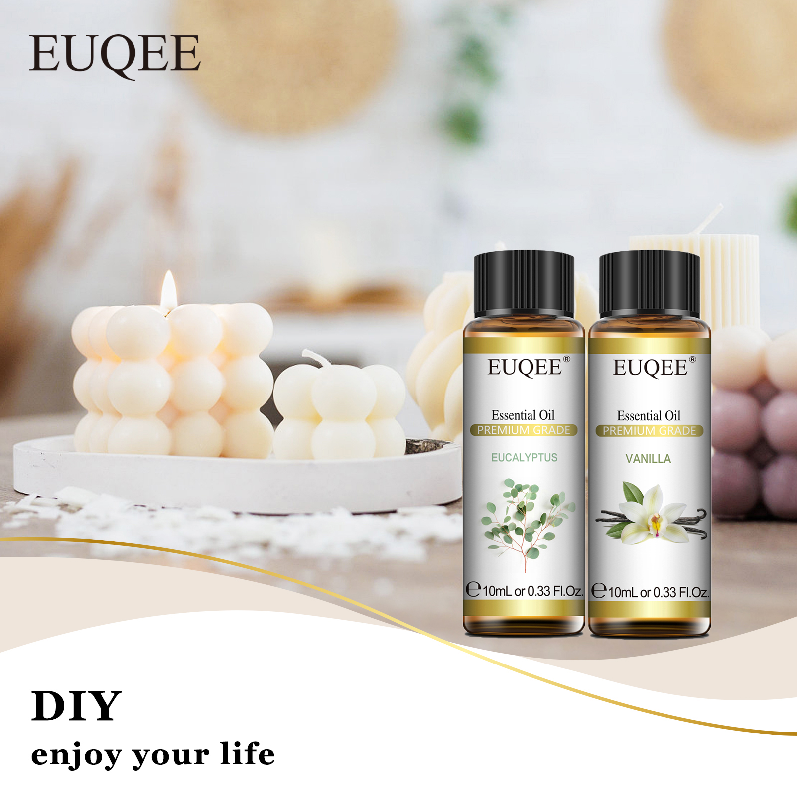 Soap Making Ingredient - EUQEE 10ML Natural Essential Oils Eucalyptus