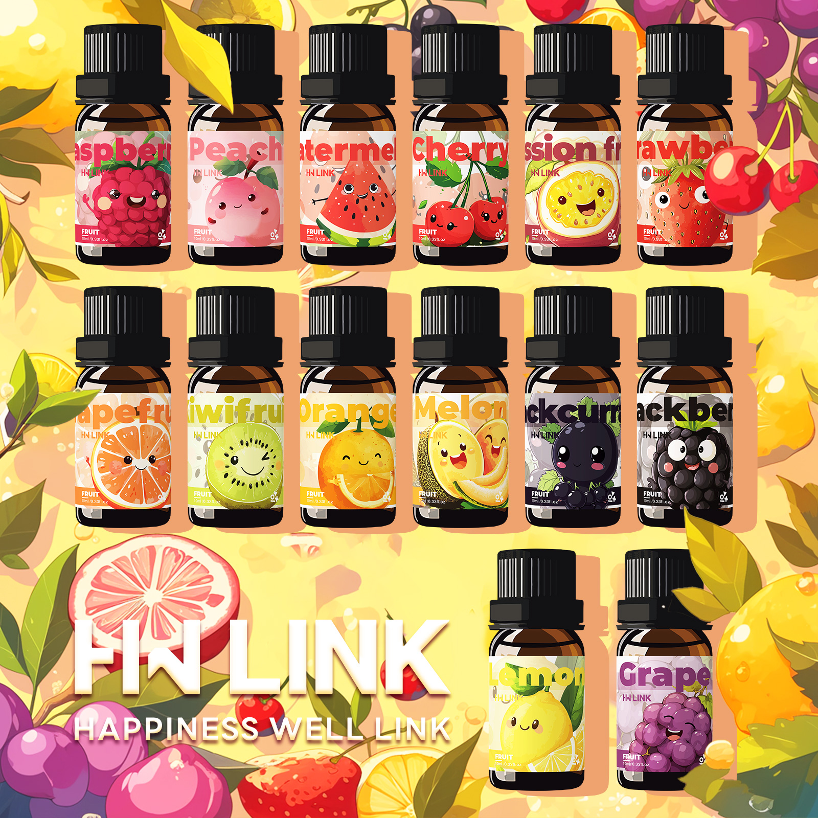 Soap Making Ingredient - 10ml Fruits Essential Oils for candles,