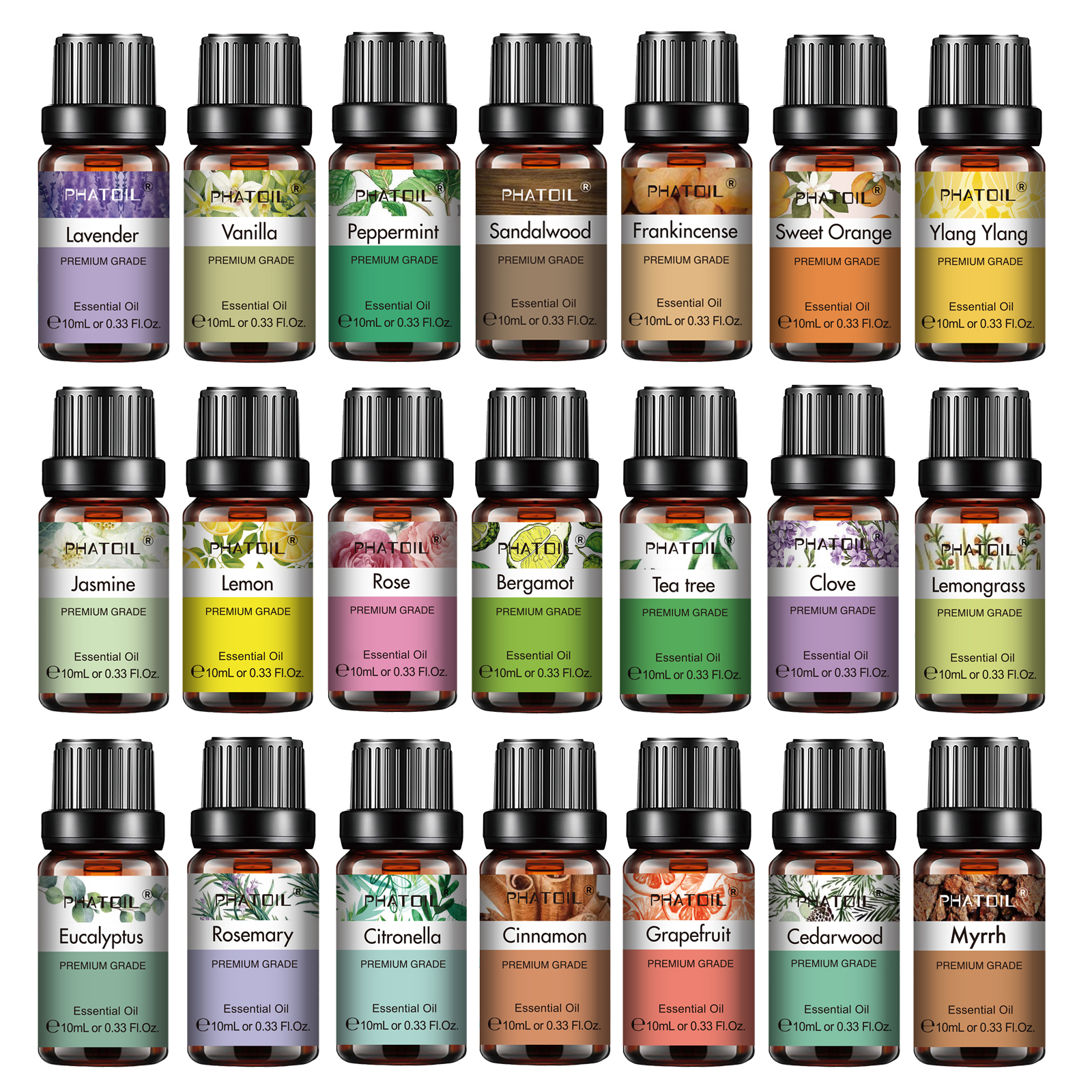 Soap Making Ingredient - PHATOIL 10ml Essential Oils Pure Natural