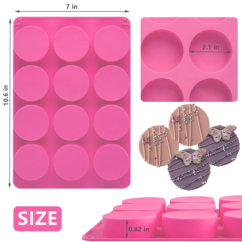 Round Silicone Molds 12-Cavity - Soap Making Tray reseña y precio