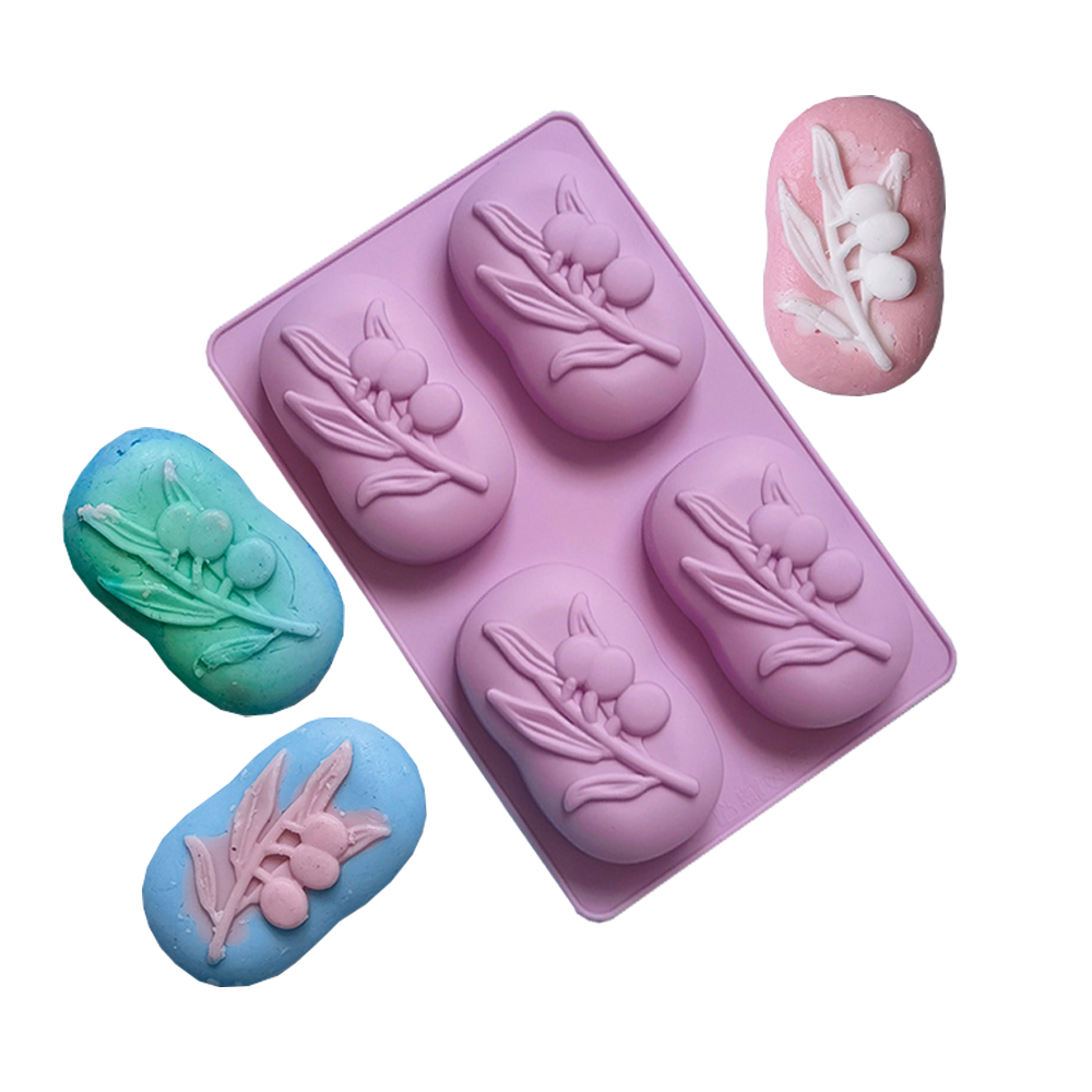 4 Cavities Oval Olive Tree Sil - Soap Making In Home reseña y precio