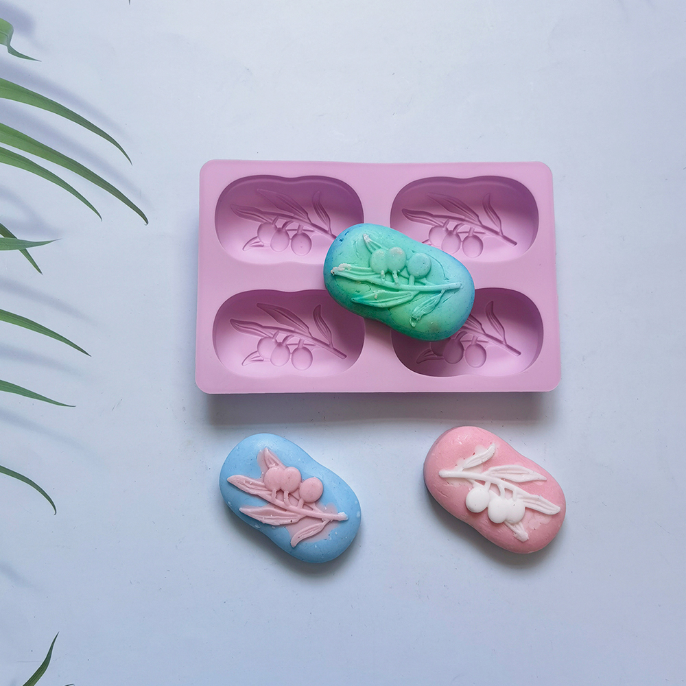 4 Cavities Oval Olive Tree Sil - Soap Making In Home reseña y precio