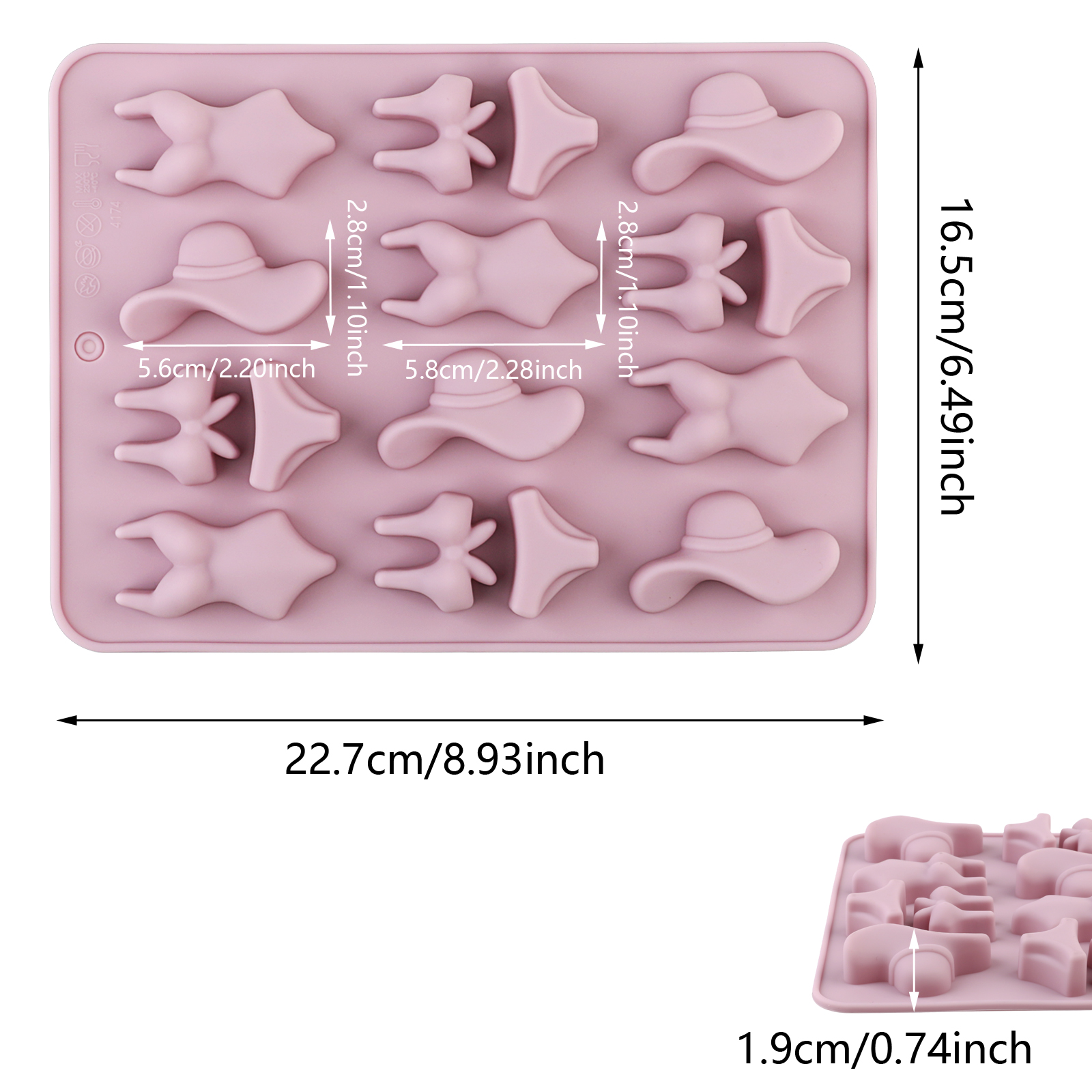 A Summer-Themed Beach Bikini M - Soap Making Gloves reseña y precio