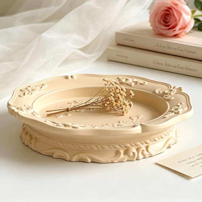 Elegant Vintage Baroque Lace S - Soap Making Tray reseña y precio