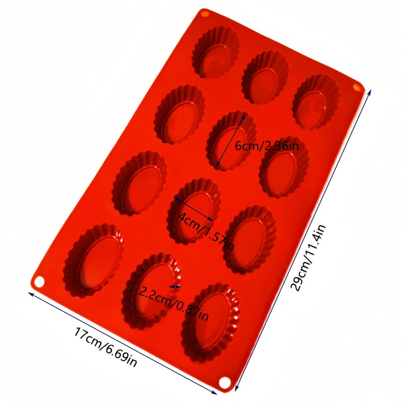 12 Hole Oval Egg Shape Silicon - Soap Making Tray reseña y precio