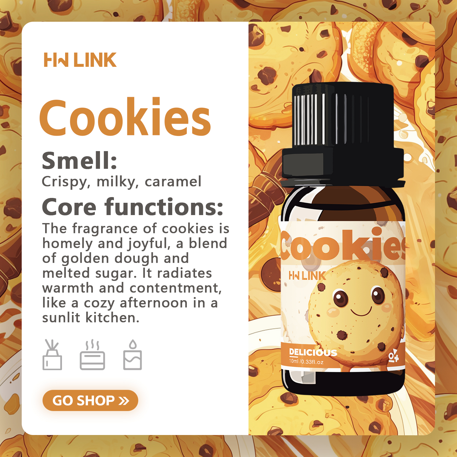 10ml Cookies Essential Oils Pe - Soap Making Ingredient reseña y precio