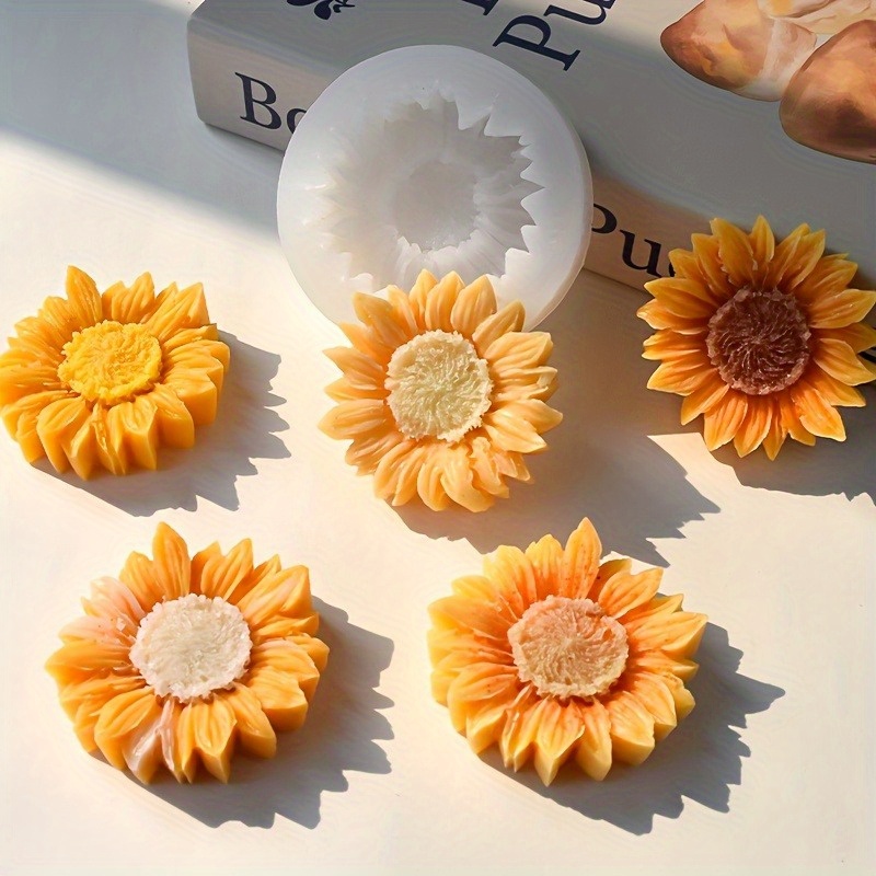 Vibrant 3D Sunflower Silicone  - Soap Making Gloves reseña y precio