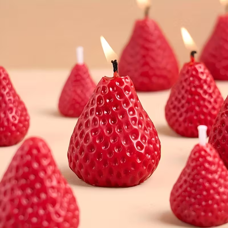 Strawberry Silicone Candle Mol - Soap Making Tray reseña y precio
