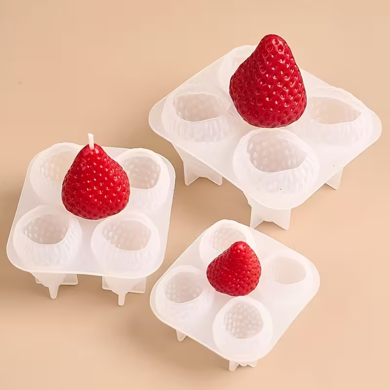 Strawberry Silicone Candle Mol - Soap Making Tray reseña y precio