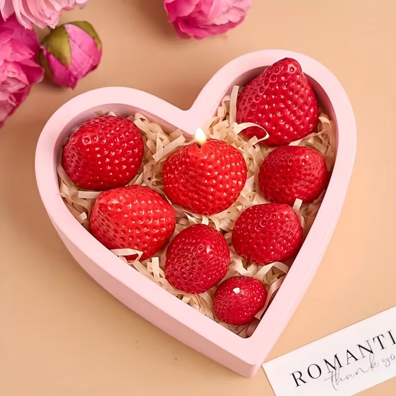 Strawberry Silicone Candle Mol - Soap Making Tray reseña y precio