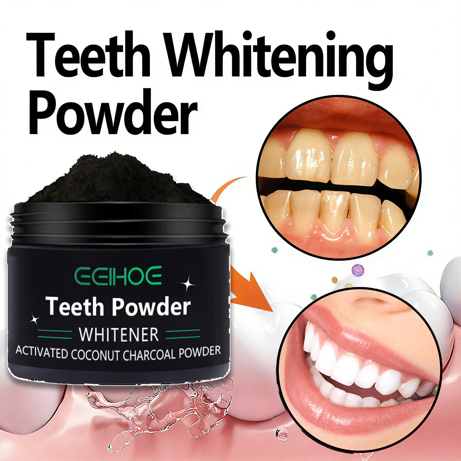 Natural Teeth Whitening Powder - Activated Charcoal Powder reseña y precio