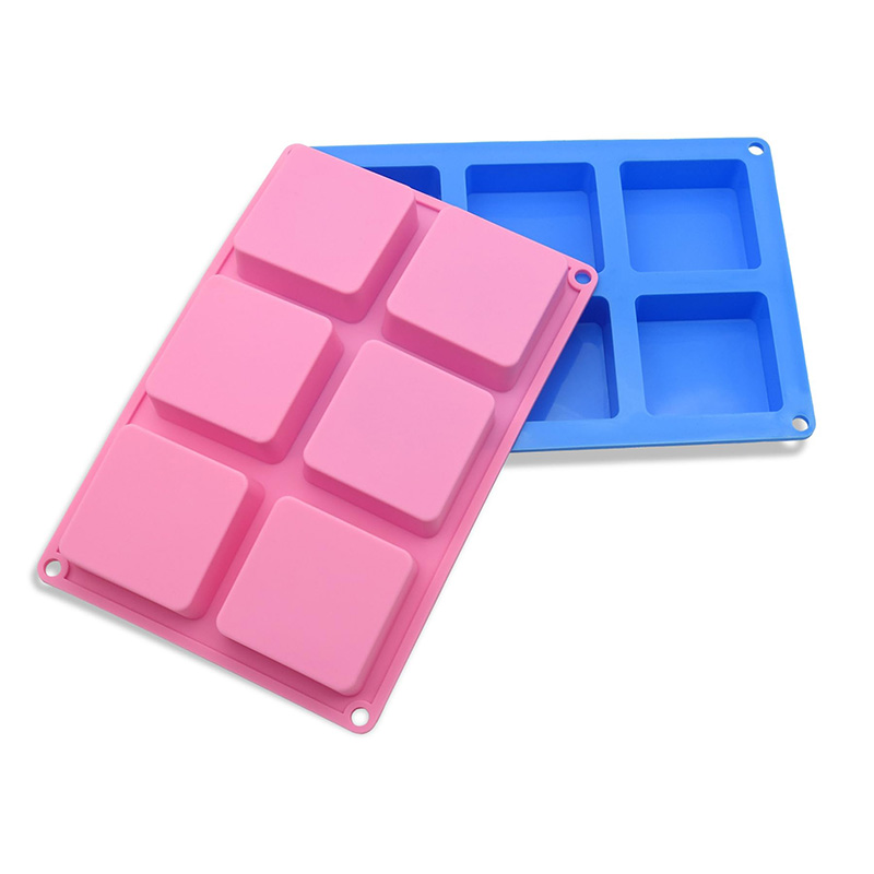 Square Soap Molds 6-Cavity Non - Soap Making Gloves reseña y precio