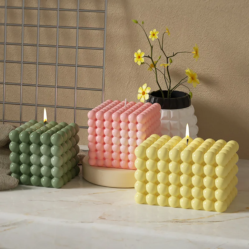 Large Bubble Cube Candles Sili - Soap Making In Home reseña y precio