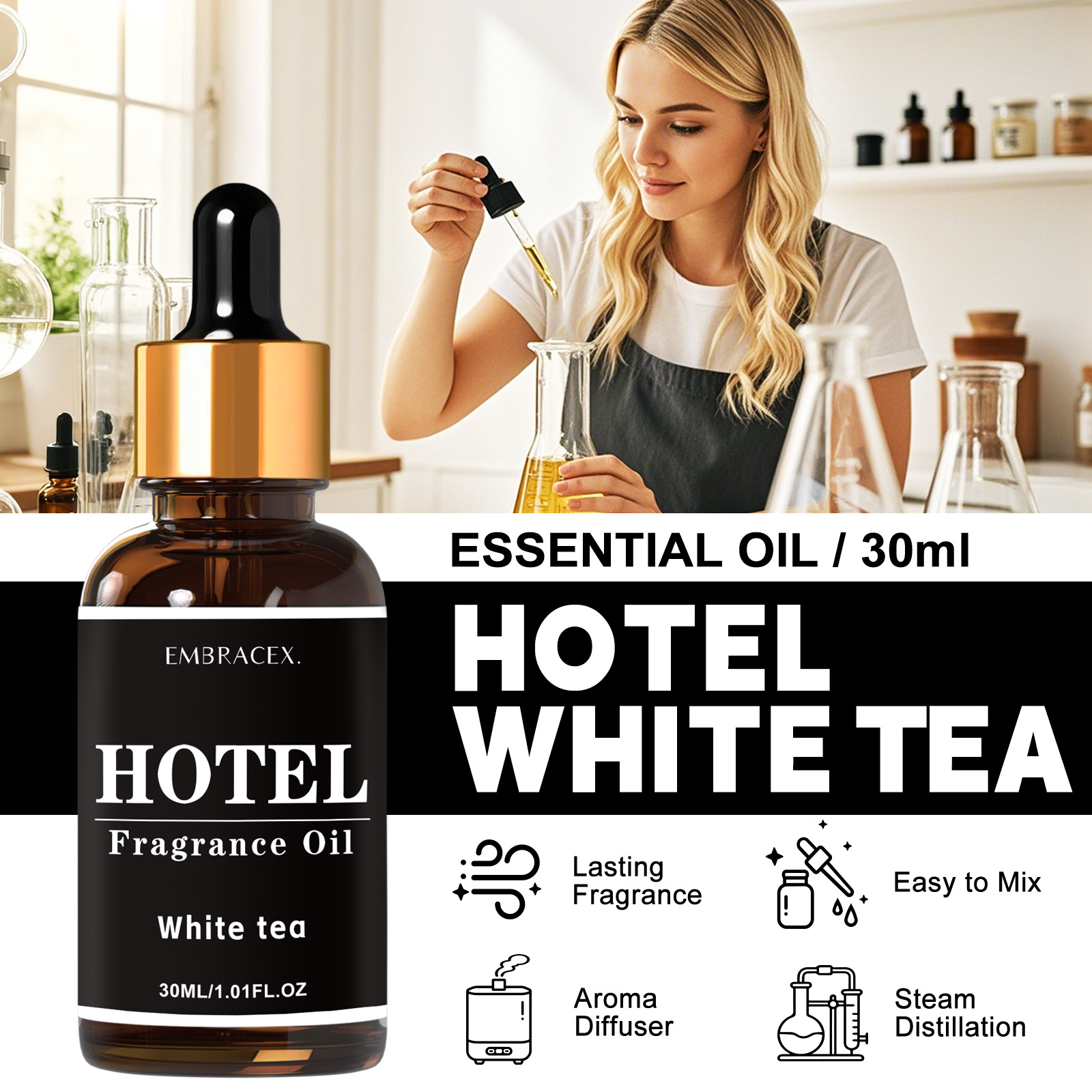 30ml Hotel White Tea Essential - Soap Making Ingredient reseña y precio
