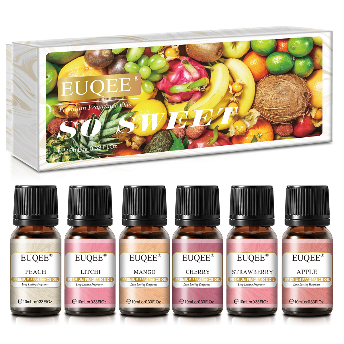 EUQEE 6pcs Fragrance Oils Set  - Soap Making Ingredient reseña y precio