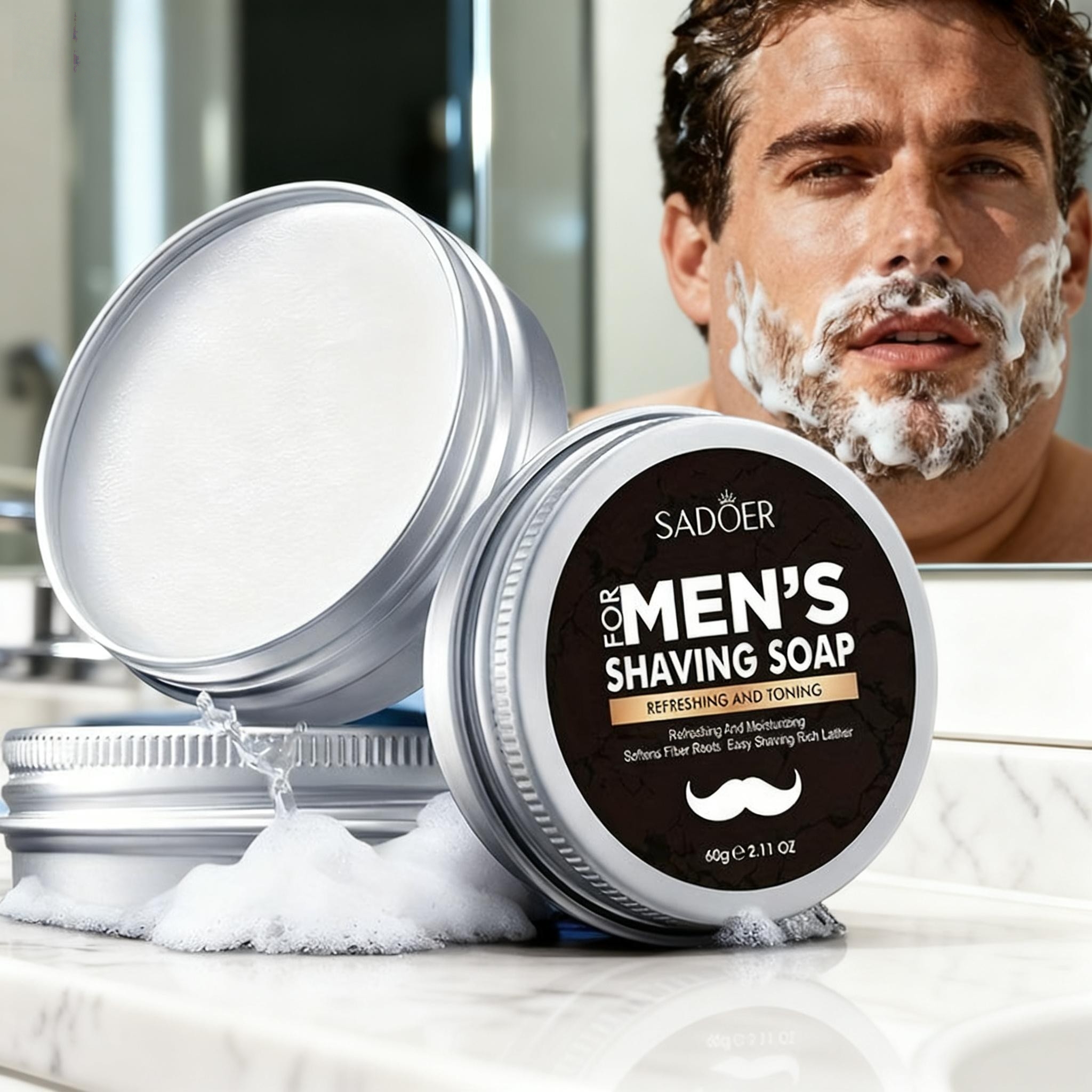 Men's Shaving Soap, Containing - Soap Making Ingredient reseña y precio