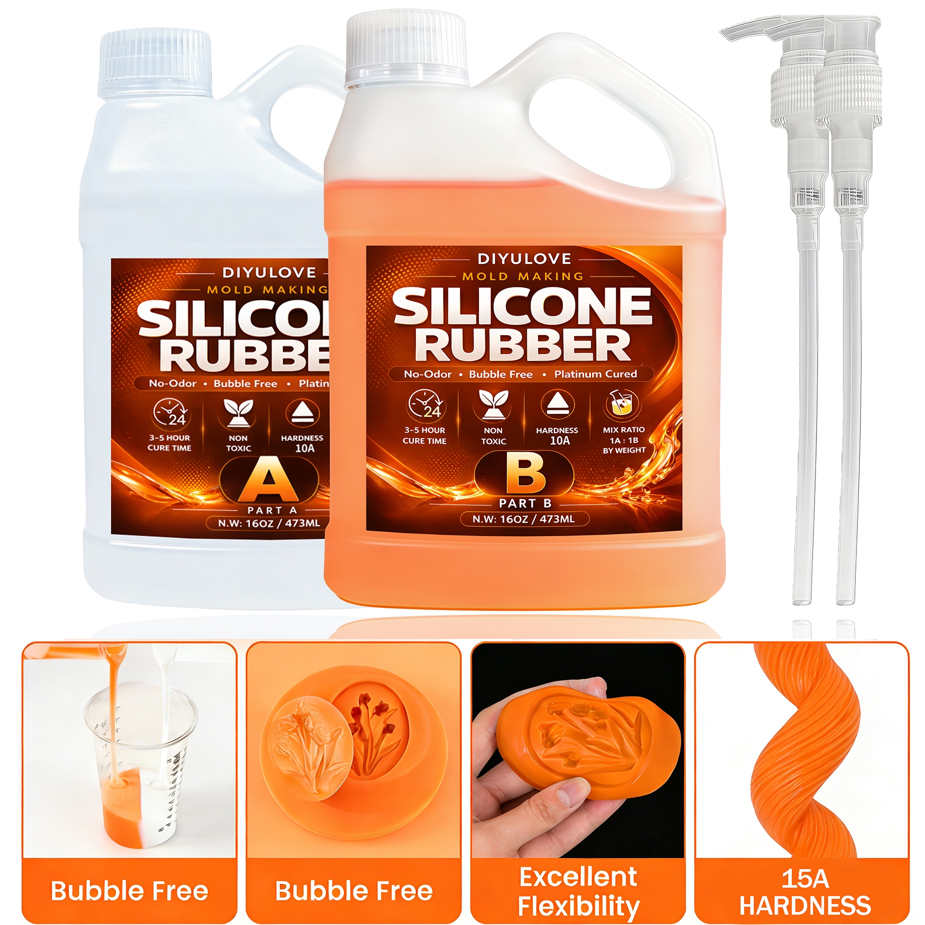 Liquid Silicone Rubber Kit,Hig - Soap Making Tray reseña y precio