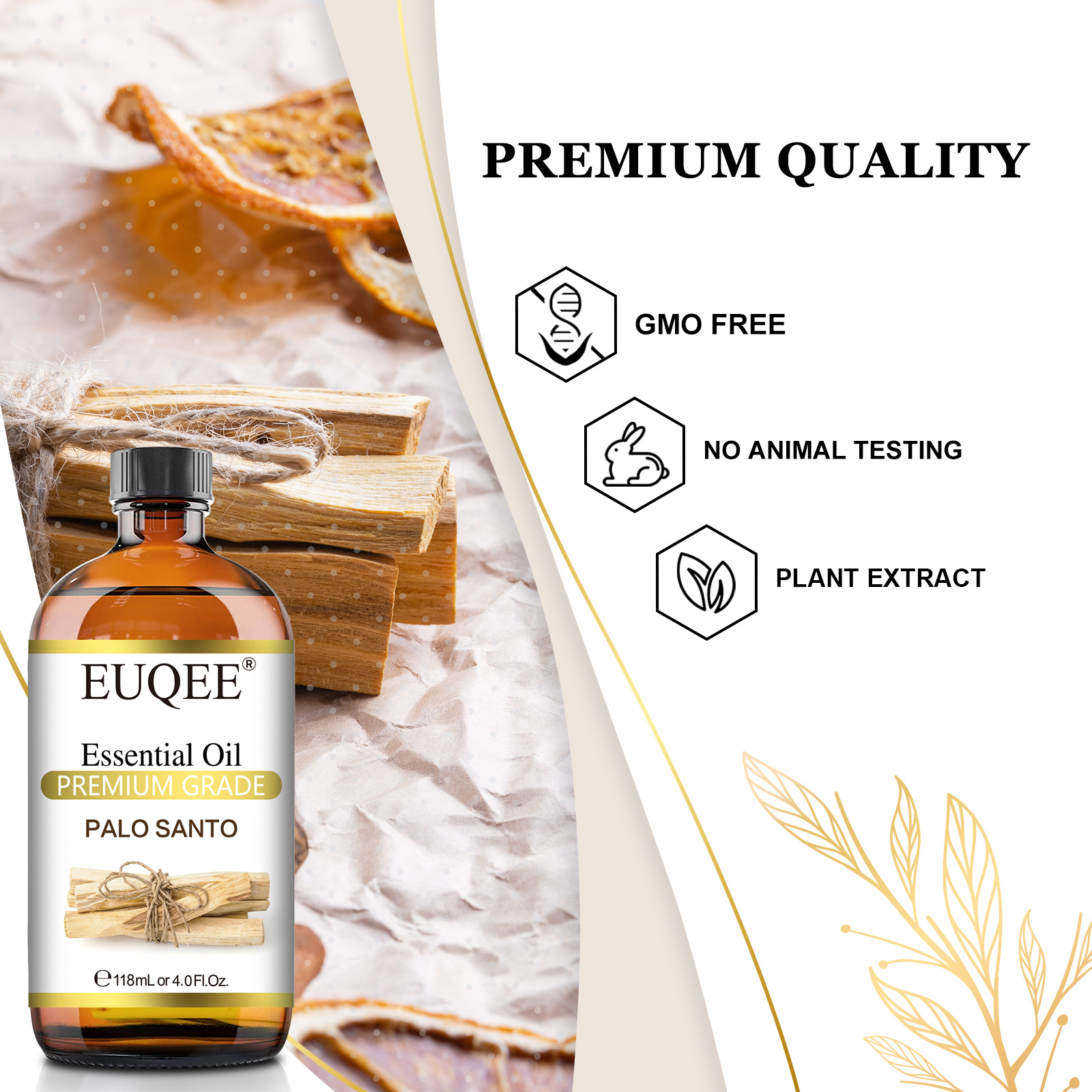 EUQEE 118ml Essential Oil Palo - Soap Making Ingredient reseña y precio